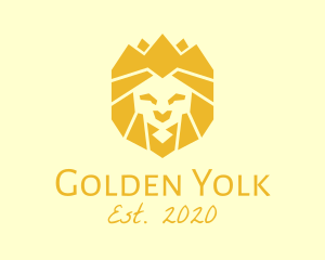 Golden Wild Lion logo design