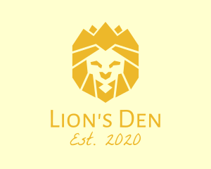 Lion - Golden Wild Lion logo design