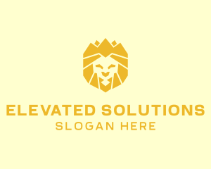 Golden Wild Lion logo design