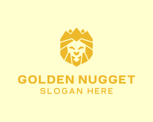 Golden Wild Lion logo design