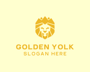 Golden Wild Lion logo design