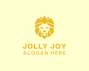 Golden Wild Lion logo design