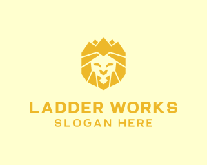 Golden Wild Lion logo design