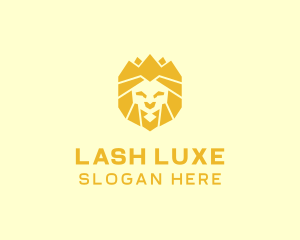 Golden Wild Lion logo design