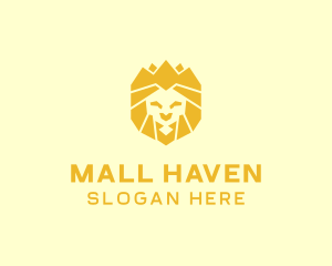 Golden Wild Lion logo design