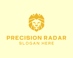 Golden Wild Lion logo design