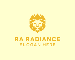 Golden Wild Lion logo design