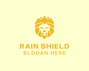 Golden Wild Lion logo design