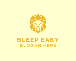 Golden Wild Lion logo design