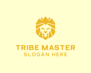 Golden Wild Lion logo design