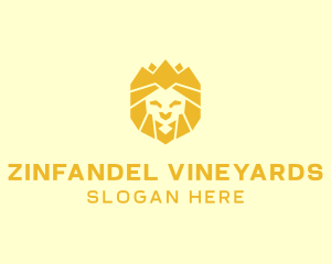 Golden Wild Lion logo design