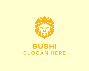 Golden Wild Lion logo design