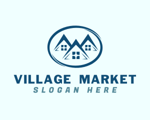 Village - Village Houses Realty logo design