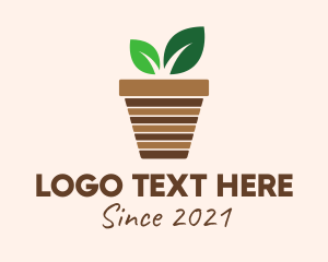 Seedling - House Plant Pot logo design