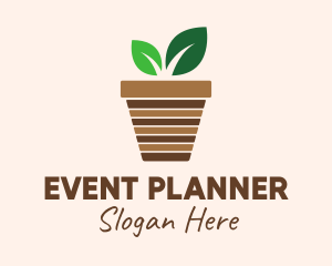 House Plant Pot  Logo