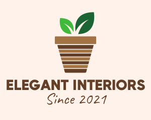 House Plant Pot  logo design