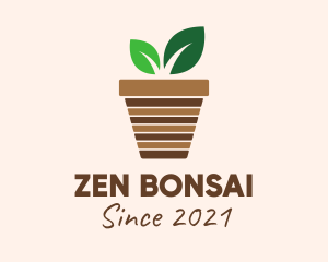 Bonsai - House Plant Pot logo design
