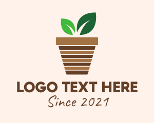 Interior - House Plant Pot logo design