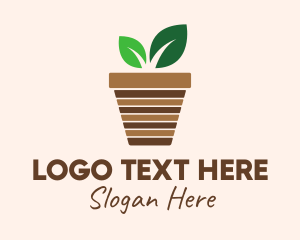 House Plant Pot  Logo