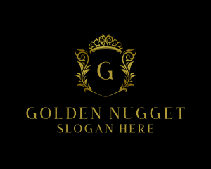 Golden Regal Crown logo design