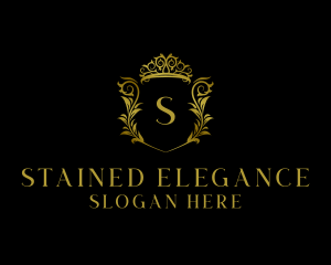 Golden Regal Crown logo design