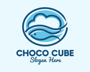 Ocean - Ocean Fish Cloud logo design