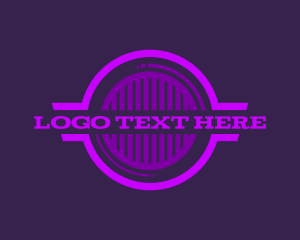 Monochrome - Purple Business Firm logo design