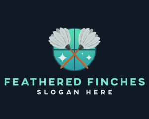 Feather Duster Cleaning logo design