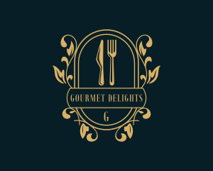 Restaurant Kitchen Gourmet logo design