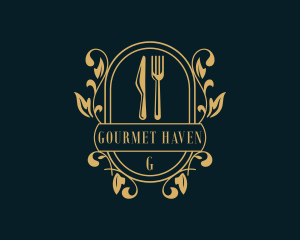 Restaurant Kitchen Gourmet logo design