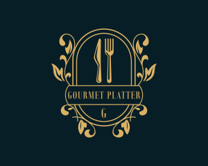 Restaurant Kitchen Gourmet logo design