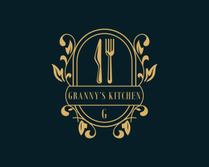 Restaurant Kitchen Gourmet logo design