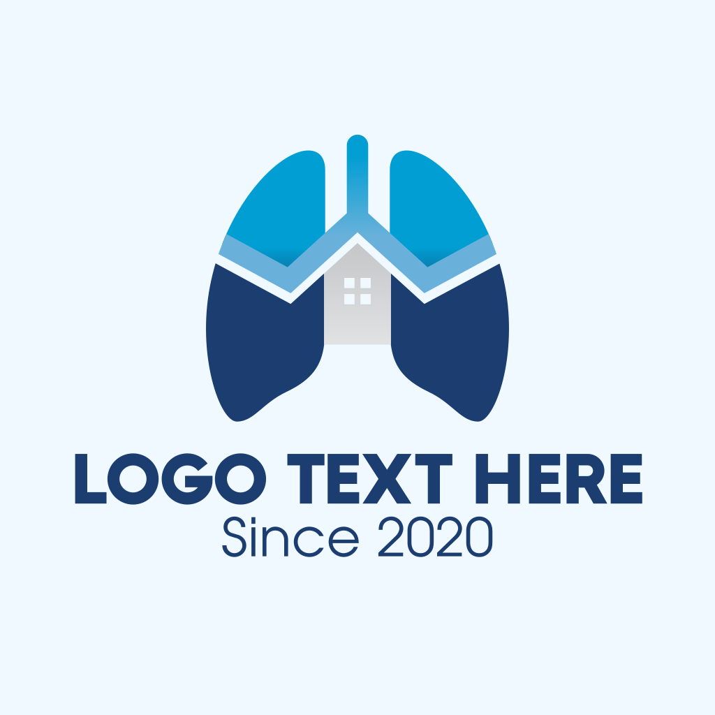 Blue Respiratory Lungs Clinic Logo Brandcrowd Logo Maker