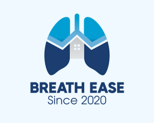 Respiration - Blue Respiratory Lungs Clinic logo design