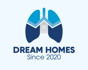 Diagnostics - Blue Respiratory Lungs Clinic logo design