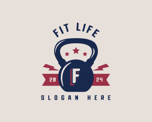 Kettlebell Fitness Gym logo design