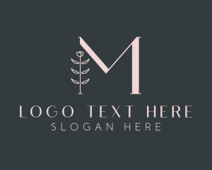 Floral - Floral Boutique Letter M logo design