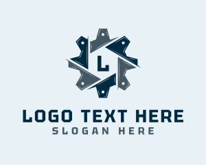 Cogwheel - Mechanic Cogwheel Letter logo design
