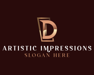 Luxury Business Letter D logo design