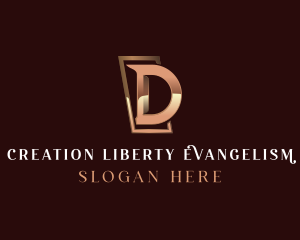 Luxury Business Letter D logo design