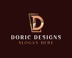 Luxury Business Letter D logo design