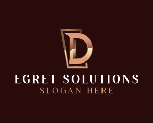 Luxury Business Letter D logo design