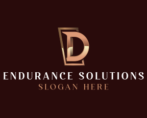 Luxury Letter D Business logo design