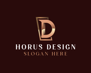 Luxury Business Letter D logo design