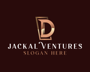 Luxury Business Letter D logo design