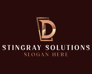 Luxury Business Letter D logo design