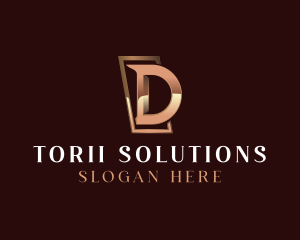 Luxury Letter D Business logo design