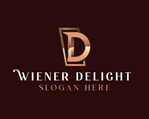 Luxury Business Letter D logo design