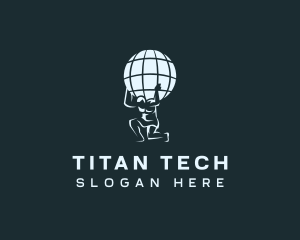 Atlas Titan Globe logo design