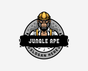 Worker Ape Construction logo design